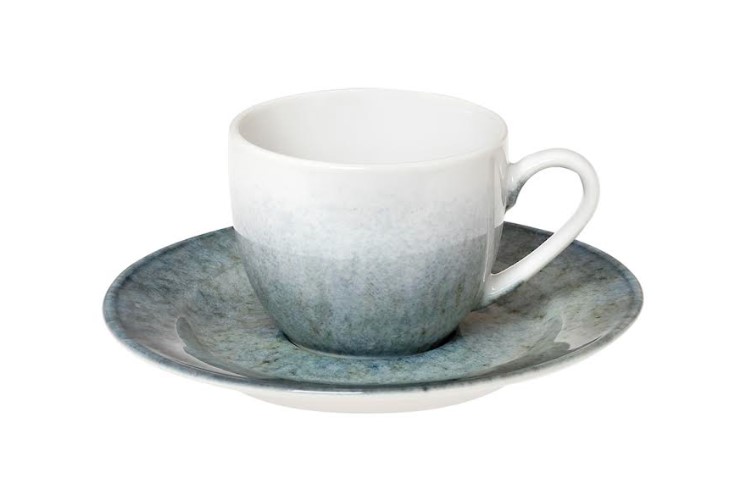 Φλυτζάνι Καφέ 110ml In-glaze Stoneware Uranus Blue-Grey CRYSPO TRIO 25.095.17 (Σετ 2 Τεμάχια) (Χρώμα: Μπλε, Υλικό: Stoneware) - CRYSPO TRIO - 25.095.17